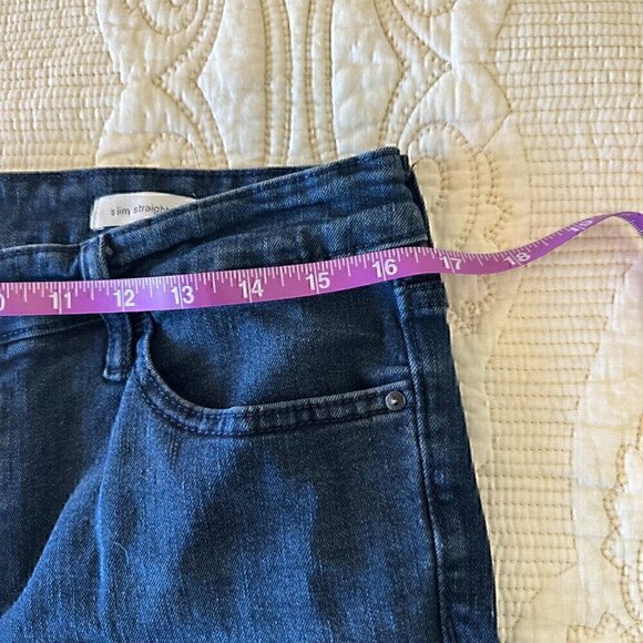 Social Standard by Sanctuary Slim Straight Denim Jeans Dark Wash Women's 10 - Picture 6 of 8